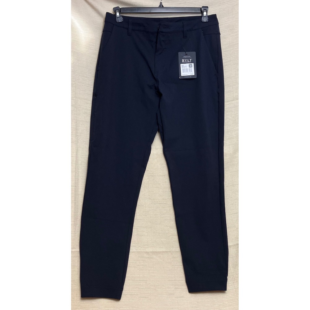 BYLT Drop-Cut Everyday Jogger Women 36 Navy NEW Tapered Leg Stretch